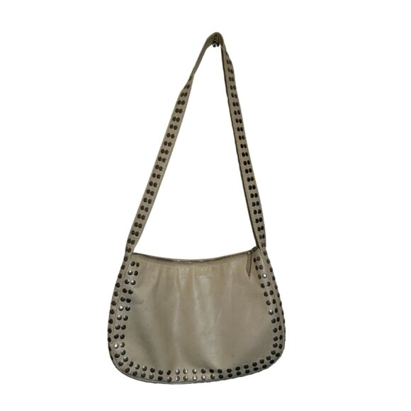 Vintage Marni White Leather Studded 2-Way Bag